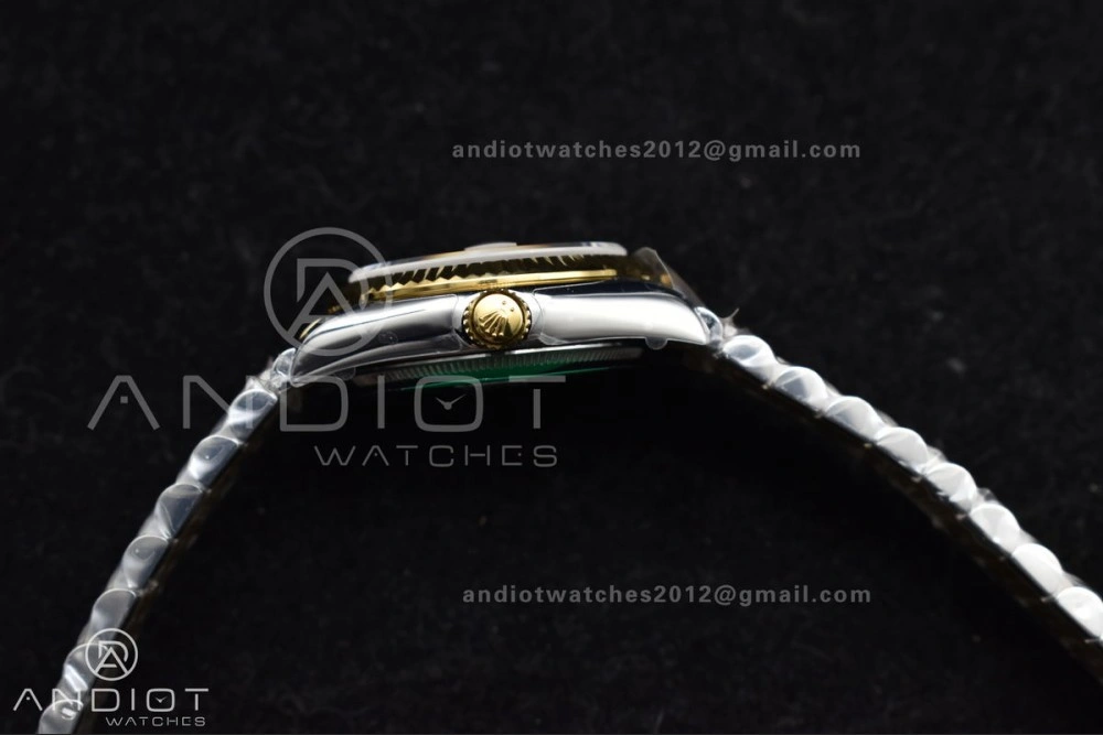 DateJust 31 Ladies 278271 GSF 316L Steel MOP Diamond Dial On YG President Bracelet Colorful 542