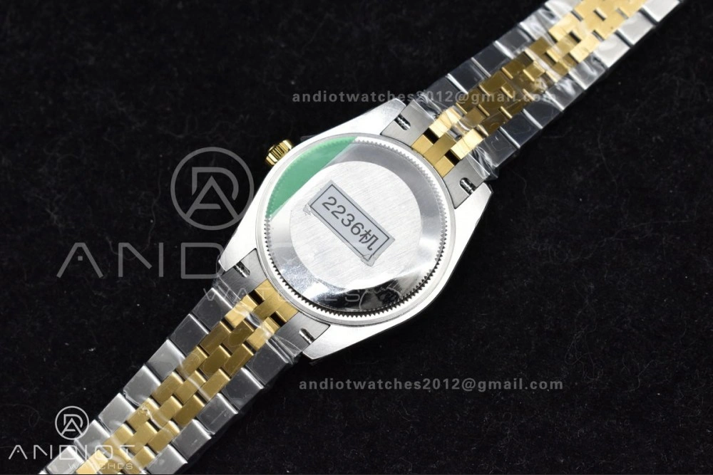 DateJust 31 Ladies 278271 GSF 316L Steel MOP Diamond Dial On YG President Bracelet Colorful 542