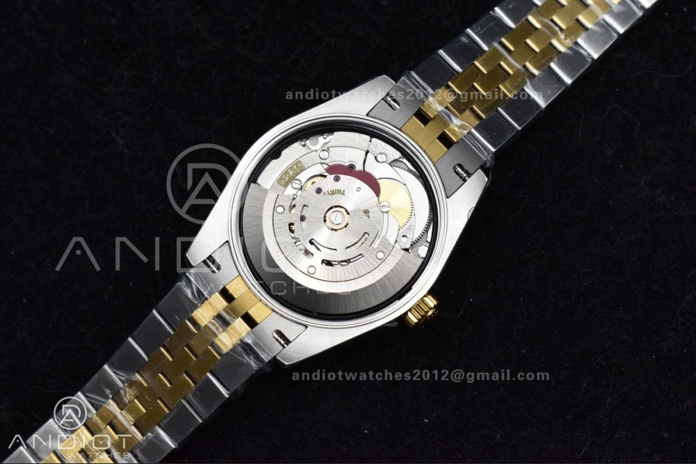 DateJust 31 Ladies 278271 GSF 316L Steel MOP Diamond Dial On YG President Bracelet Colorful 542