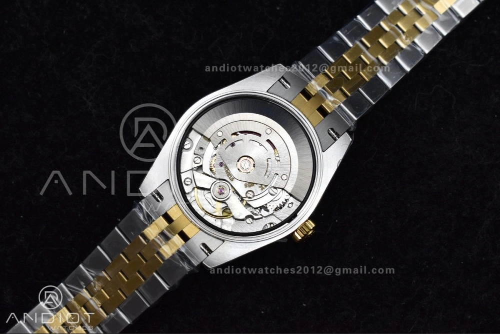 DateJust 31 Ladies 278271 GSF 316L Steel MOP Diamond Dial On YG President Bracelet Colorful 542