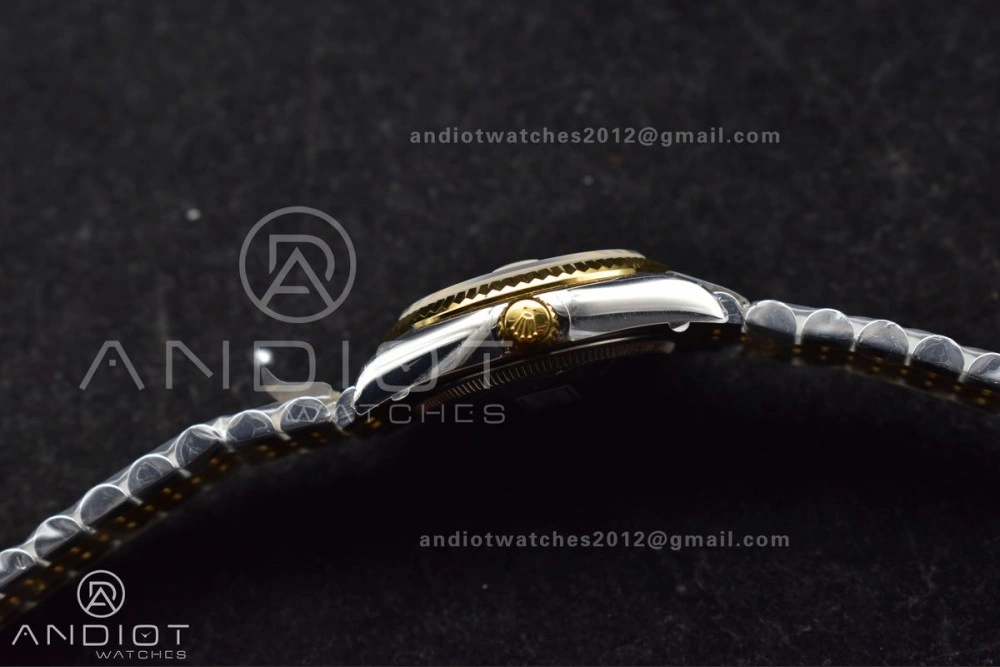 Lightweight DateJust 31 Ladies 278271 GSF 316L Steel White Dial Roman Markers on YG President Bracelet 550