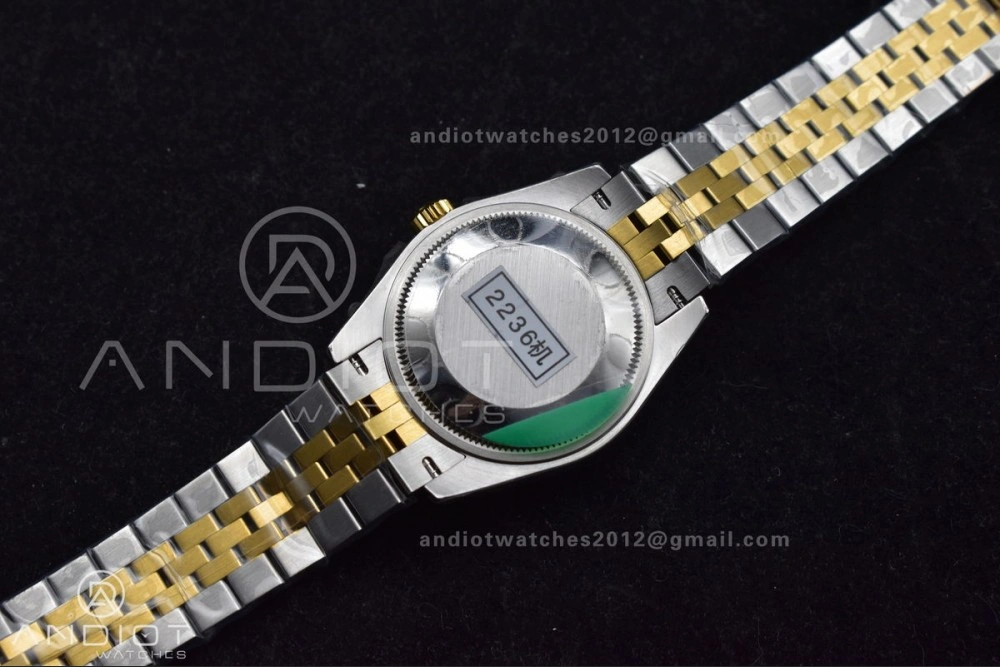 Lightweight DateJust 31 Ladies 278271 GSF 316L Steel White Dial Roman Markers on YG President Bracelet 550