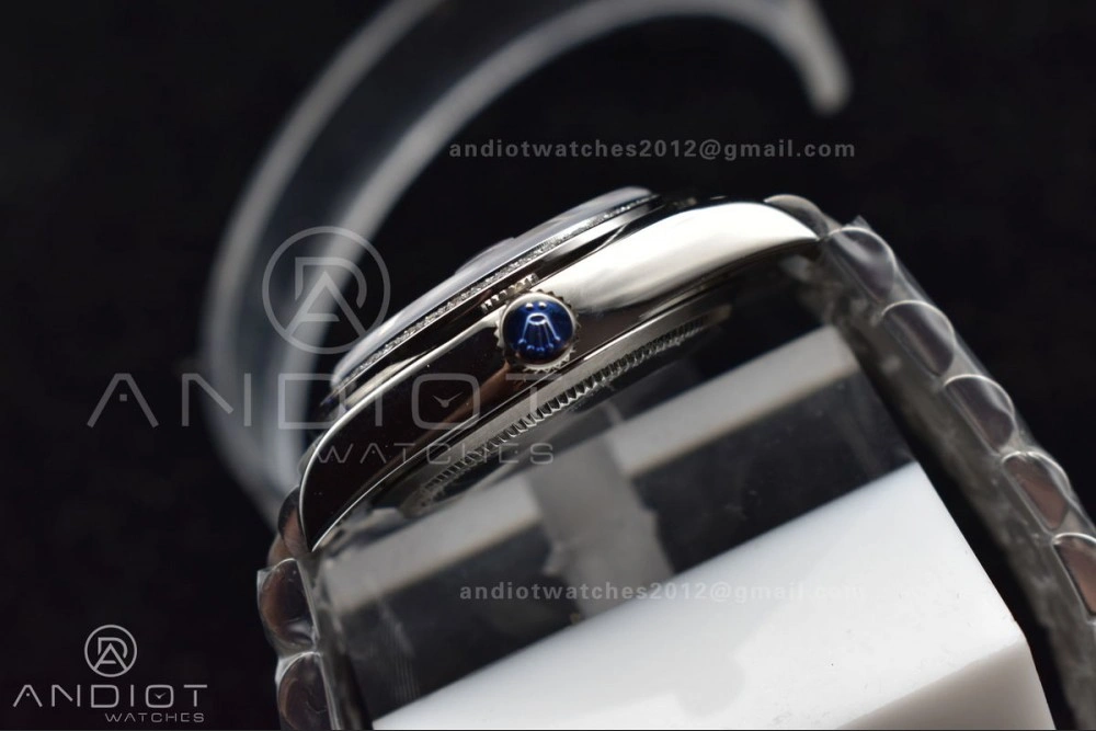 Contemporary DateJust 31 Ladies 278289 BPF 316L Steel Diamonds Bezel Purple Dial Roman Markers on President Style Bracelet 552