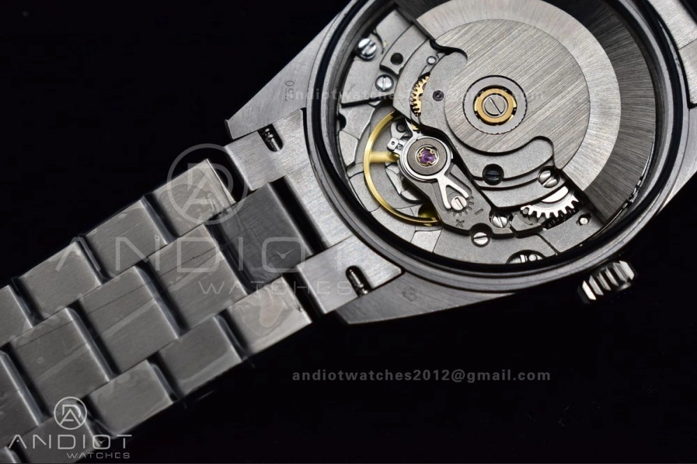 Contemporary DateJust 31 Ladies 278289 BPF 316L Steel Diamonds Bezel Purple Dial Roman Markers on President Style Bracelet 552