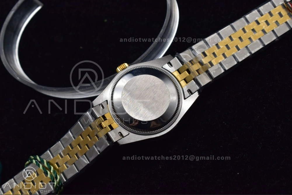 Comfortable DateJust 31 Ladies 278289 WF 316L Steel Green Dial Fluted Bezel and Markers on President Syle Bracelet 553