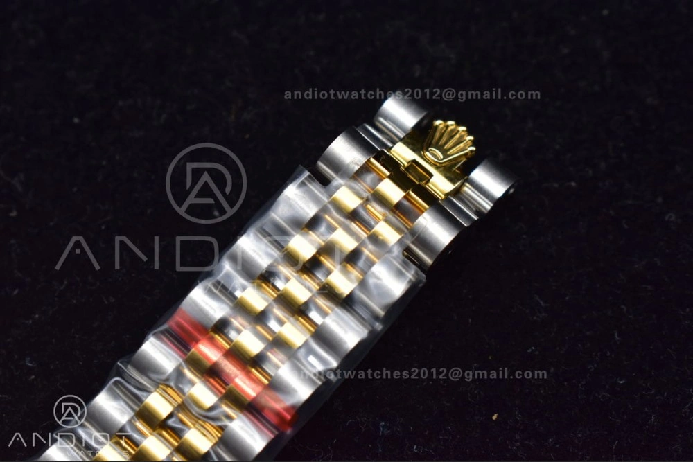 Comfortable DateJust 31 Ladies 278289 WF 316L Steel Green Dial Fluted Bezel and Markers on President Syle Bracelet 553