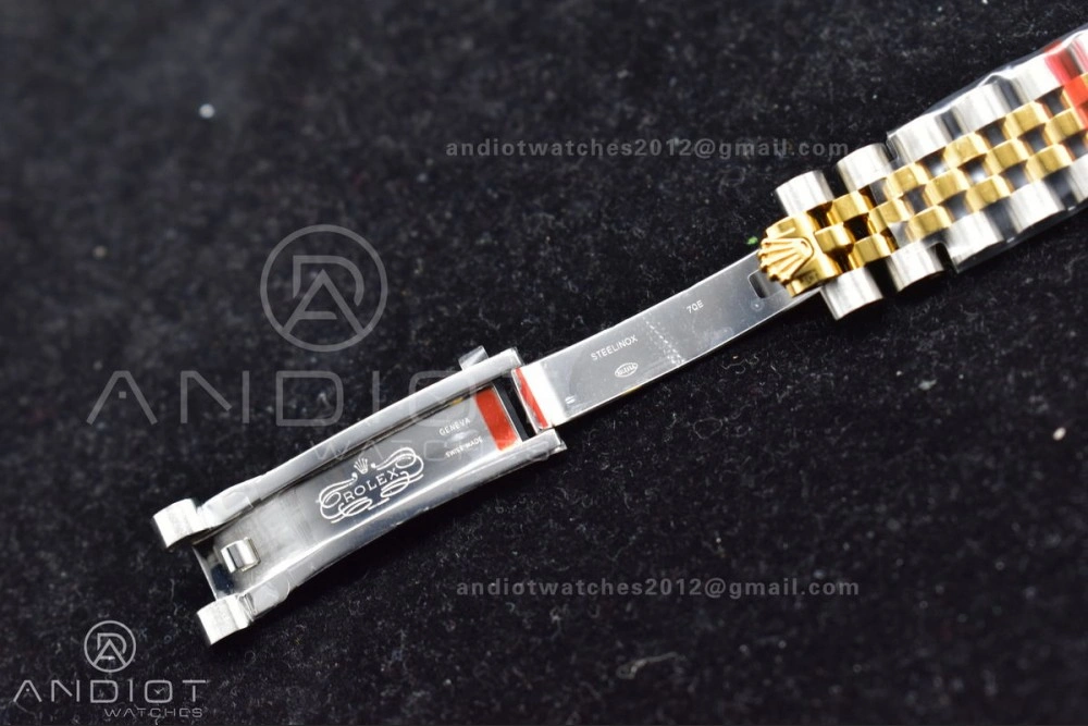 Comfortable DateJust 31 Ladies 278289 WF 316L Steel Green Dial Fluted Bezel and Markers on President Syle Bracelet 553
