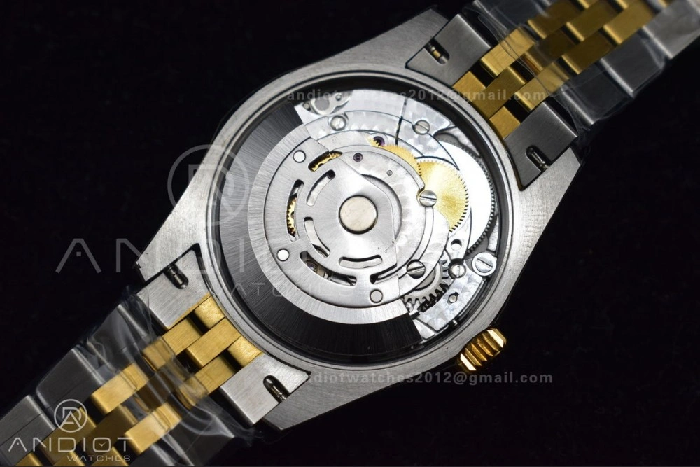Comfortable DateJust 31 Ladies 278289 WF 316L Steel Green Dial Fluted Bezel and Markers on President Syle Bracelet 553