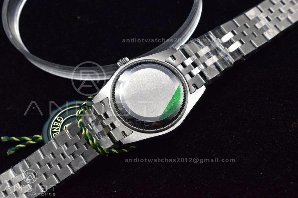 DateJust 31 Ladies 278289 WF 316L Steel Green Dial Stick Markers on President Syle Bracelet ZeroBulk 557