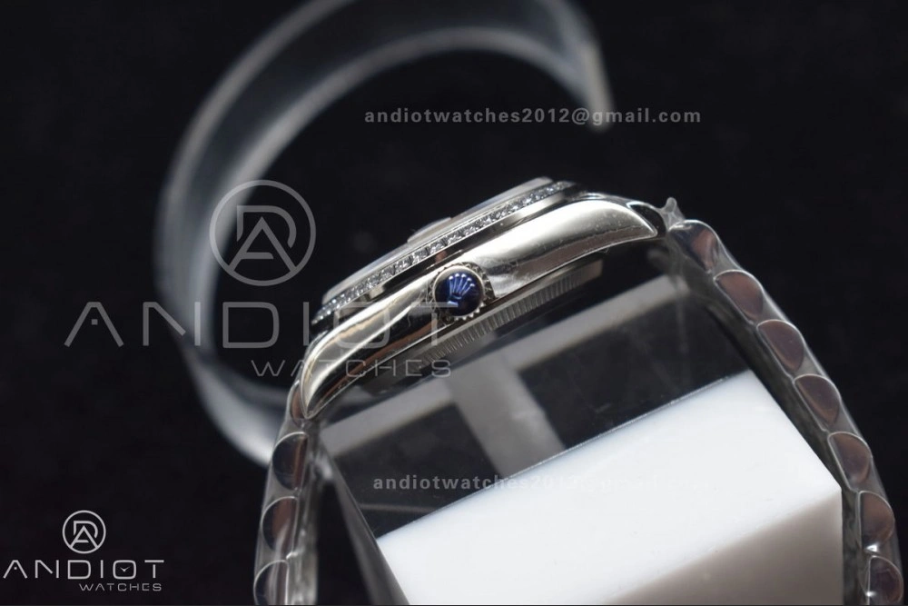 DateJust 31 Ladies 278289 WF 316L Steel White Dial Fluted Bezel On President Syle Bracelet Seasonal 408