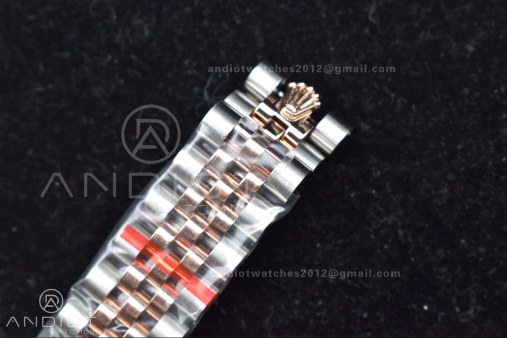 DateJust 31 Ladies 278289 WF RG 316L Steel Silver Dial Diamonds Bezel and Markers on President Syle Bracelet FlexibleFit 554