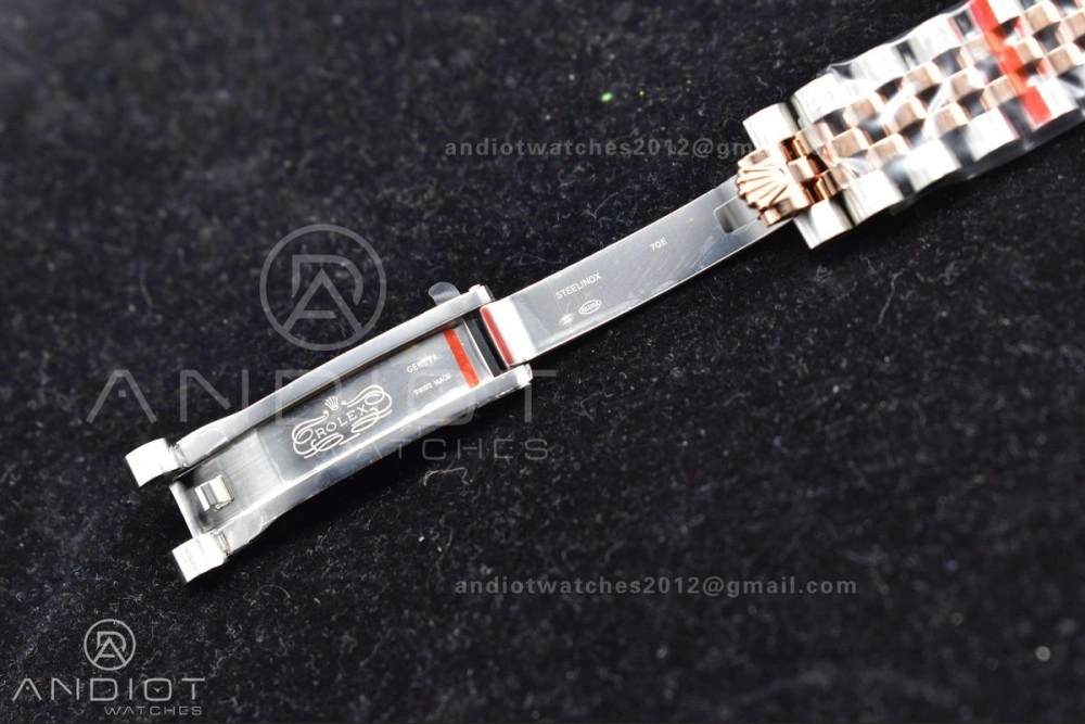 DateJust 31 Ladies 278289 WF RG 316L Steel Silver Dial Diamonds Bezel and Markers on President Syle Bracelet FlexibleFit 554