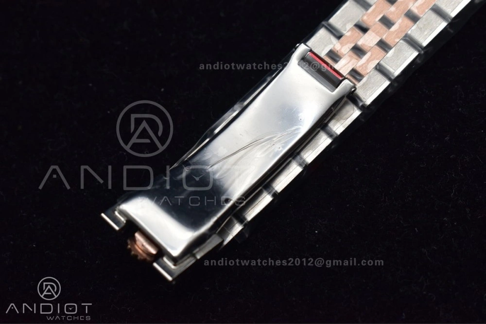 DateJust 31 Ladies 278289 WF RG 316L Steel Silver Dial Diamonds Bezel and Markers on President Syle Bracelet FlexibleFit 554