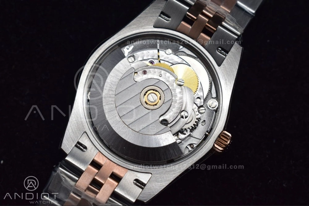 DateJust 31 Ladies 278289 WF RG 316L Steel Silver Dial Diamonds Bezel and Markers on President Syle Bracelet FlexibleFit 554