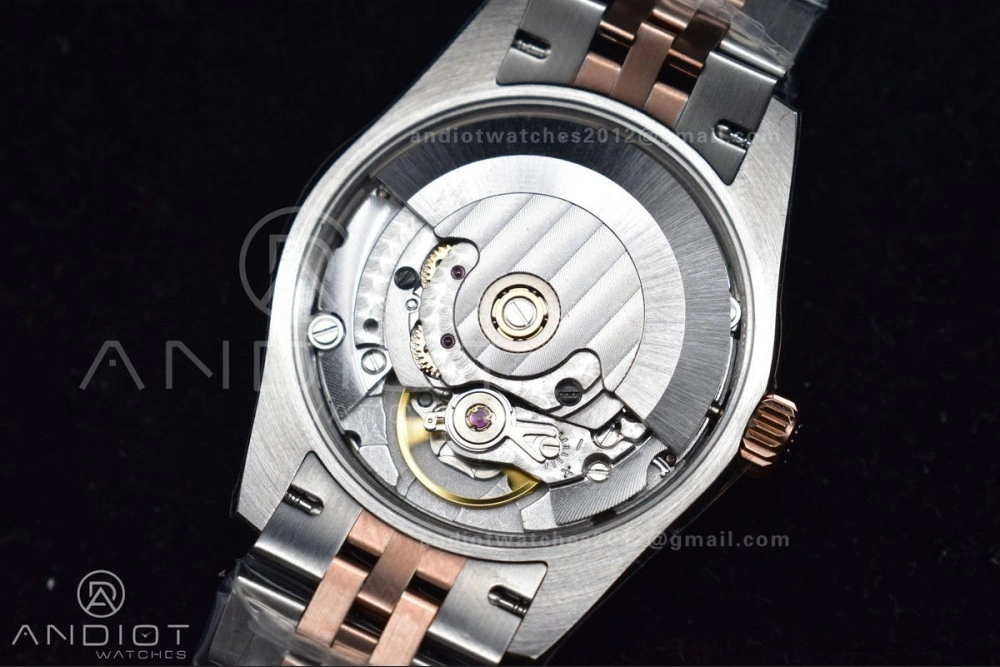 DateJust 31 Ladies 278289 WF RG 316L Steel Silver Dial Diamonds Bezel and Markers on President Syle Bracelet FlexibleFit 554
