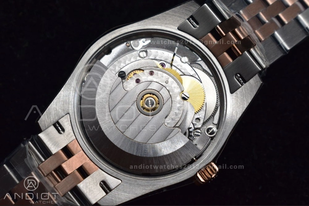 DateJust 31 Ladies 278289 WF RG 316L Steel Silver Dial Diamonds Bezel and Markers on President Syle Bracelet FlexibleFit 554