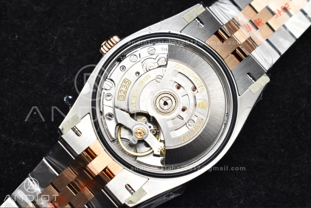 DateJust 36 126231 Clean 1:1 Best Edition 904L Steel Gray DIal Green Roman Marker on SS RG Jubilee Bracelet VR Original 567