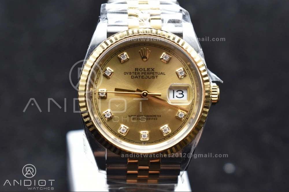 DateJust 36 126233 Clean 1:1 Best Edition 904L Steel YG Diamonds Dial on SS YG Jubilee Bracelet VR Versatile 558