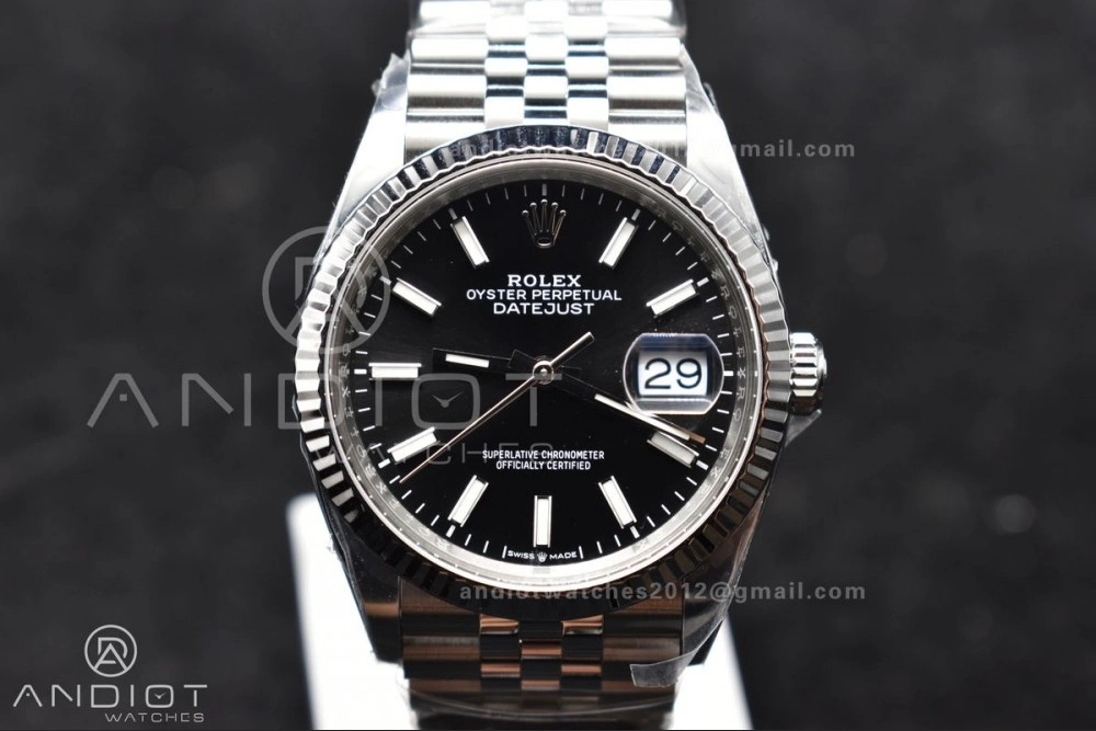 DateJust 36 126234 Clean 1:1 Best Edition 904L Steel Black Stick Dial on Jubilee Bracelet VR Attractive 559