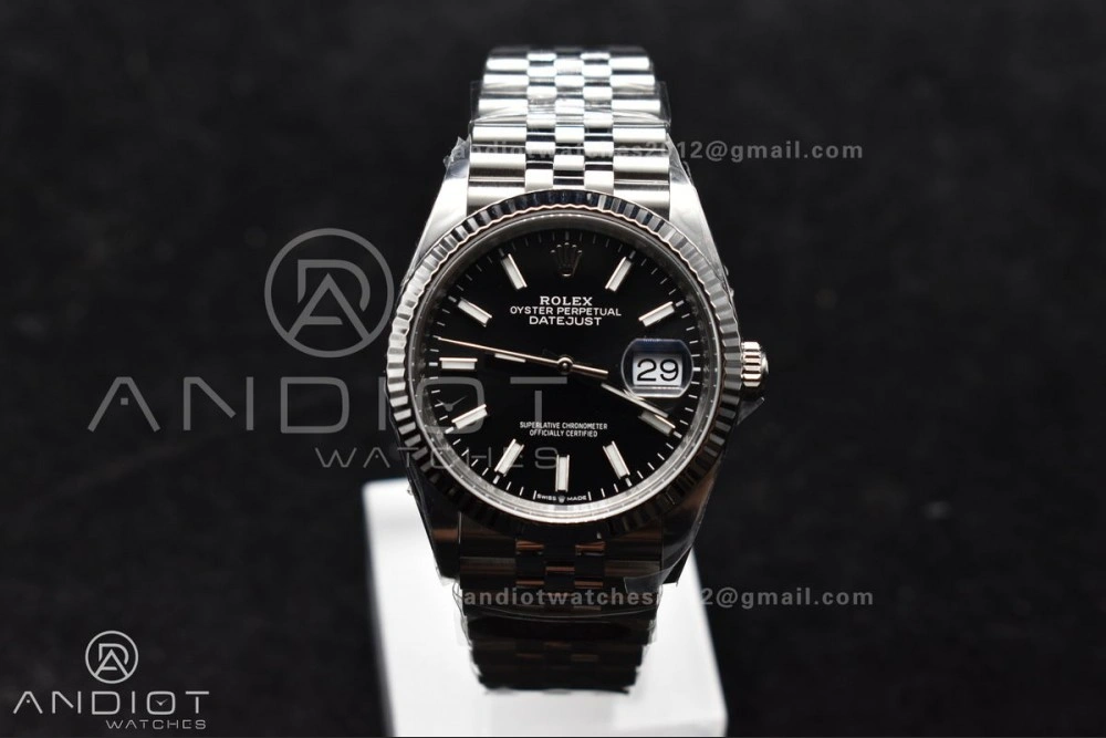 DateJust 36 126234 Clean 1:1 Best Edition 904L Steel Black Stick Dial on Jubilee Bracelet VR Attractive 559