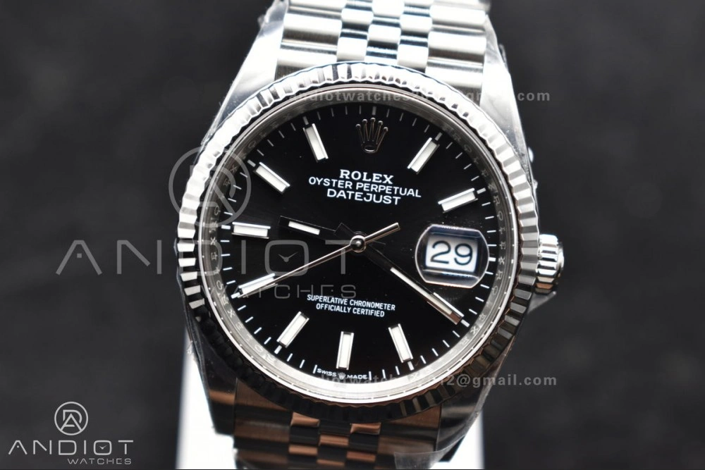 DateJust 36 126234 Clean 1:1 Best Edition 904L Steel Black Stick Dial on Jubilee Bracelet VR Attractive 559