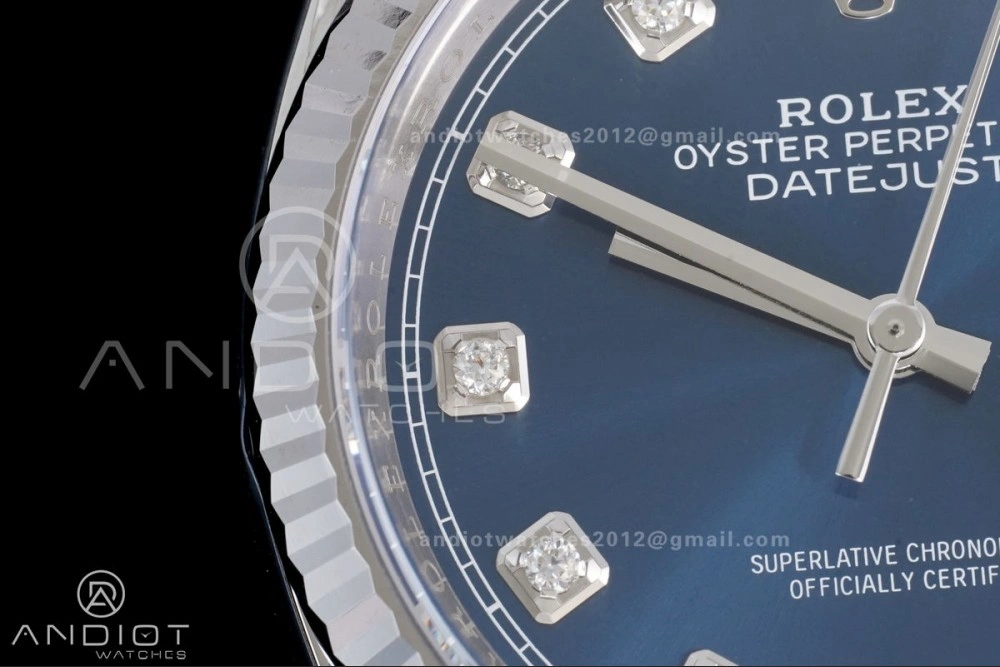 Cozy DateJust 36 126234 Clean 1:1 Best Edition 904L Steel Blue Diamonds Dial on Jubilee Bracelet SH 555