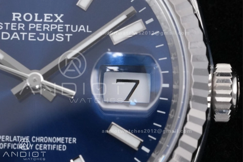 Unisex DateJust 36 126234 Clean 1:1 Best Edition 904L Steel Blue Stick Dial on Jubilee Bracelet SH 560