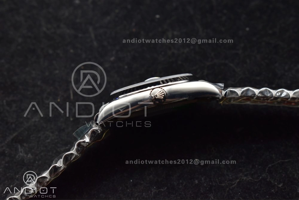 EasyMatch DateJust 36 126234 Clean 1:1 Best Edition 904L Steel Gray Dial Green Roman Markers on Jubilee Bracelet VR 562