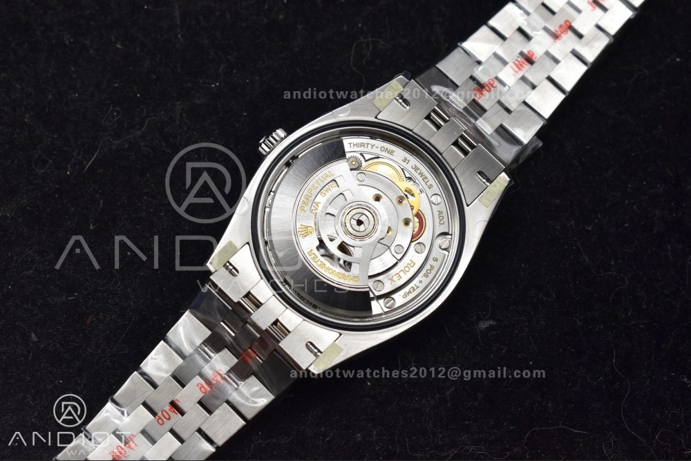 EasyMatch DateJust 36 126234 Clean 1:1 Best Edition 904L Steel Gray Dial Green Roman Markers on Jubilee Bracelet VR 562
