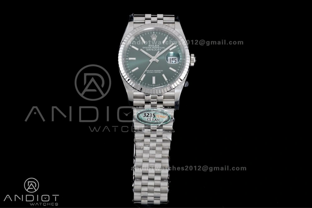 DateJust 36 126234 Clean 1:1 Best Edition 904L Steel Green Stick Dial on Jubilee Bracelet SH Soft 564