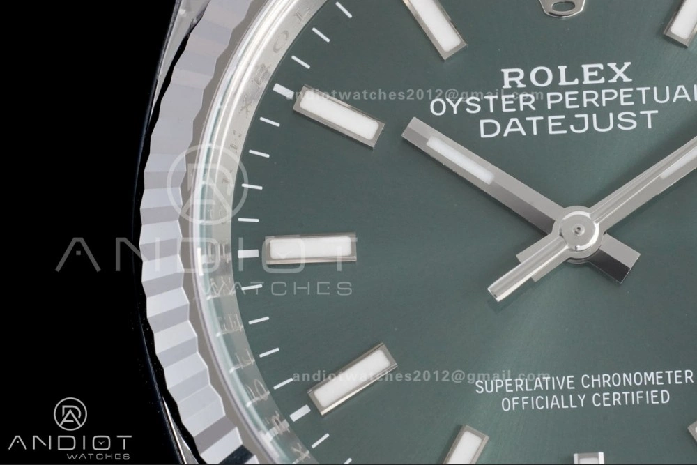 DateJust 36 126234 Clean 1:1 Best Edition 904L Steel Green Stick Dial on Jubilee Bracelet SH Soft 564