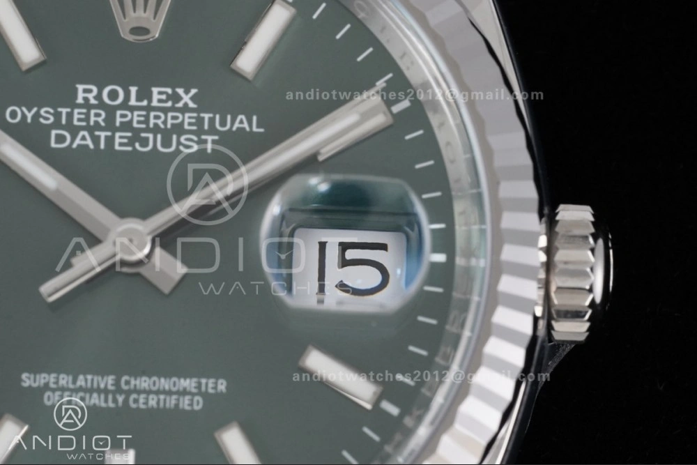 DateJust 36 126234 Clean 1:1 Best Edition 904L Steel Green Stick Dial on Jubilee Bracelet SH Soft 564