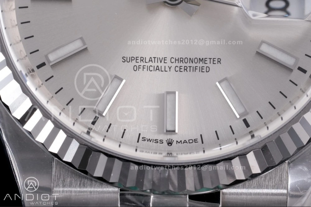 WellDesigned DateJust 36 126234 Clean 1:1 Best Edition 904L Steel Silver Stick Dial on Jubilee Bracelet SH 568