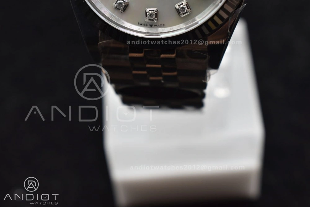 Chic DateJust 36 126234 Clean 1:1 Best Edition 904L Steel White MOP Diamonds Dial on Jubilee Bracelet VR 570