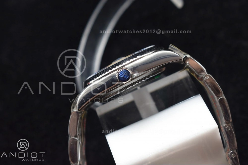 MultiPurpose DateJust 36 DIWF 1:1 Best Edition 904L Steel Blue Diamonds Dial on Oyster Bracelet SA 403