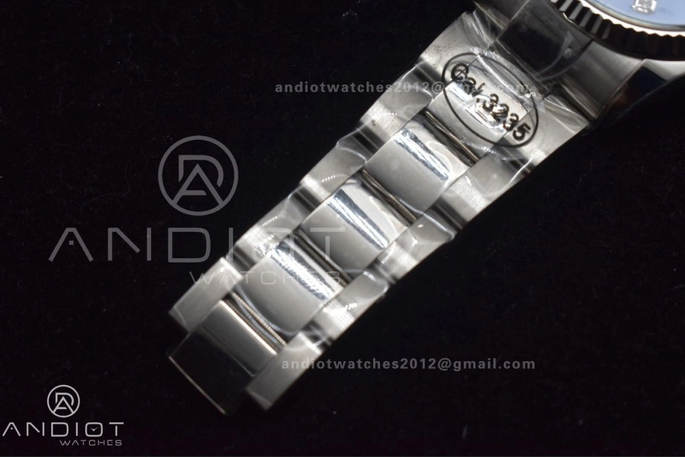 MultiPurpose DateJust 36 DIWF 1:1 Best Edition 904L Steel Blue Diamonds Dial on Oyster Bracelet SA 403