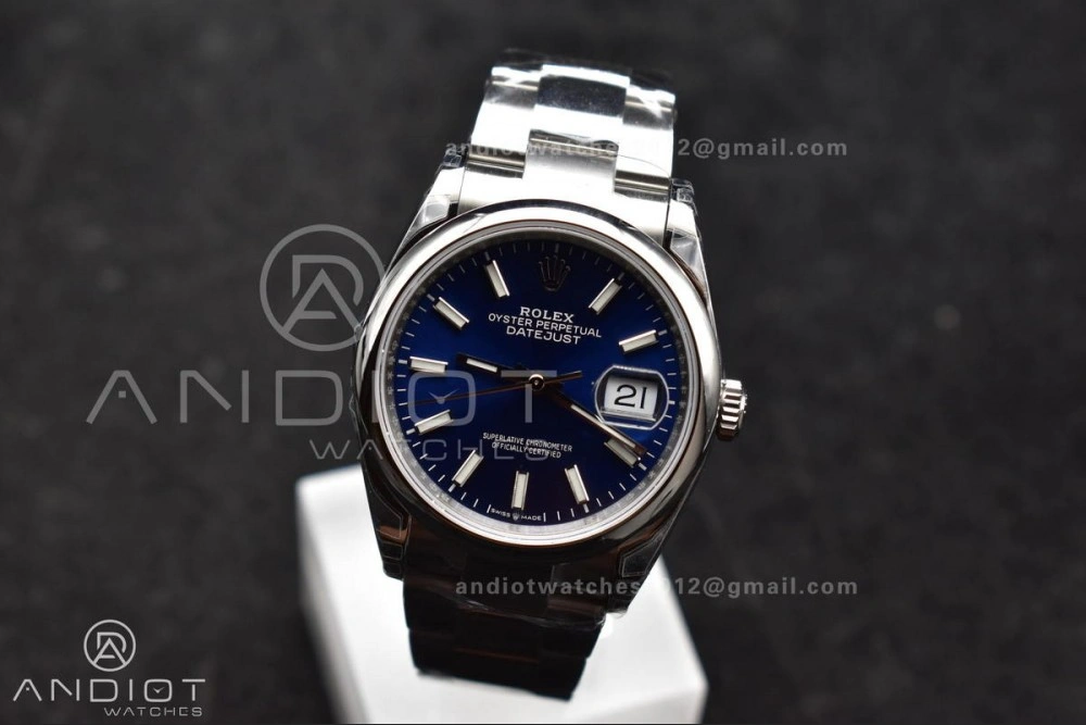 Colorful DateJust 36 SS 126200 904L Steel VSF 1:1 Best Edition Blue Dial on Oyster Bracelet VS 569