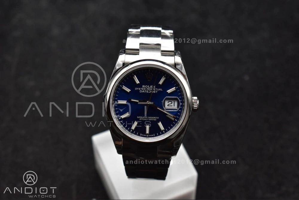 Colorful DateJust 36 SS 126200 904L Steel VSF 1:1 Best Edition Blue Dial on Oyster Bracelet VS 569