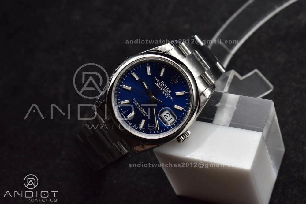 Colorful DateJust 36 SS 126200 904L Steel VSF 1:1 Best Edition Blue Dial on Oyster Bracelet VS 569