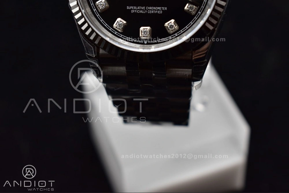 TechFriendly DateJust 36 SS 126234 VSF 1:1 Best Edition 904L Steel Black Diamond Dial On Jubilee Bracelet VS 410