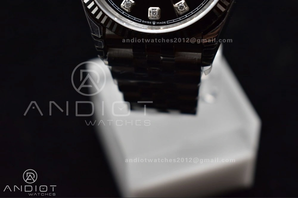 TechFriendly DateJust 36 SS 126234 VSF 1:1 Best Edition 904L Steel Black Diamond Dial On Jubilee Bracelet VS 410
