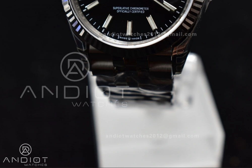 Bright DateJust 36 SS 126234 VSF 1:1 Best Edition 904L Steel Black Stick Dial on Jubilee Bracelet VS 417