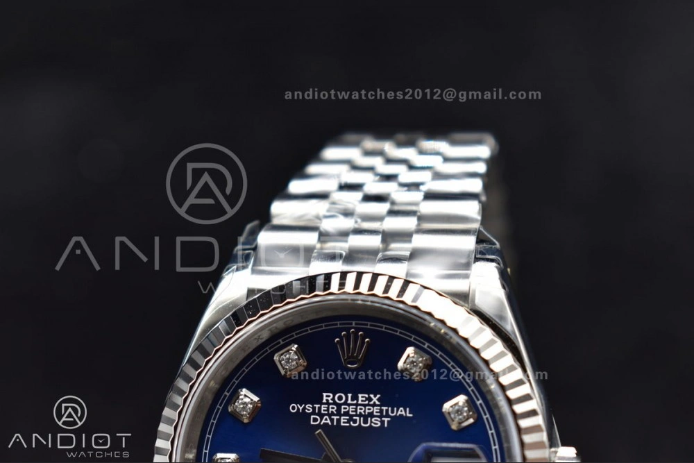 SmartChoice DateJust 36 SS 126234 VSF 1:1 Best Edition 904L Steel Blue Diamond Dial On Jubilee Bracelet VS 400