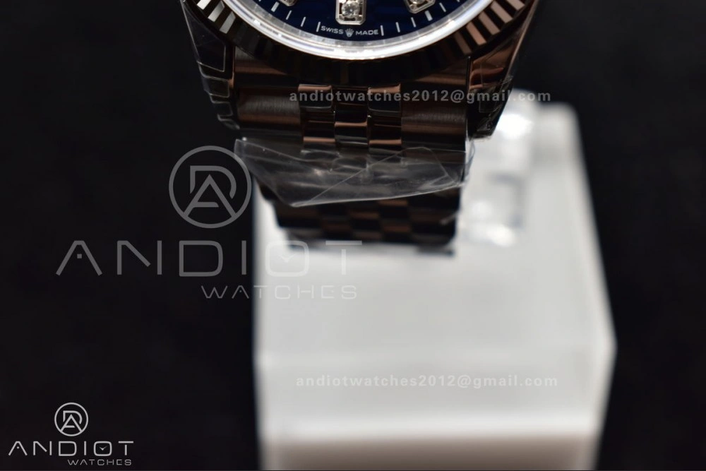 Unisex DateJust 36 SS 126234 VSF 1:1 Best Edition 904L Steel Blue Diamond Dial On Jubilee Bracelet VS 571