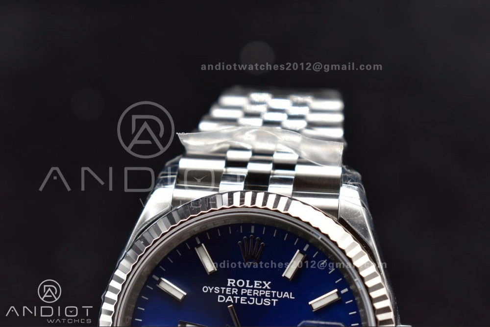 Sophisticated DateJust 36 SS 126234 VSF 1:1 Best Edition 904L Steel Blue Stick Dial On Jubilee Bracelet VS 420