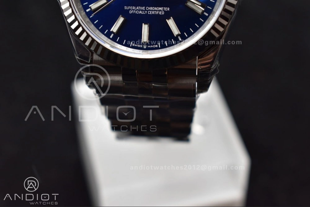 Sophisticated DateJust 36 SS 126234 VSF 1:1 Best Edition 904L Steel Blue Stick Dial On Jubilee Bracelet VS 420