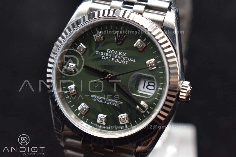 DateJust 36 SS 126234 VSF 1:1 Best Edition 904L Steel Green Diamond Dial On Jubilee Bracelet VS Timeless 573