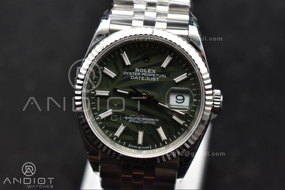 DateJust 36 SS 126234 VSF 1:1 Best Edition 904L Steel Green Leaf Dial on Jubilee Bracelet VS Trendsetting 576