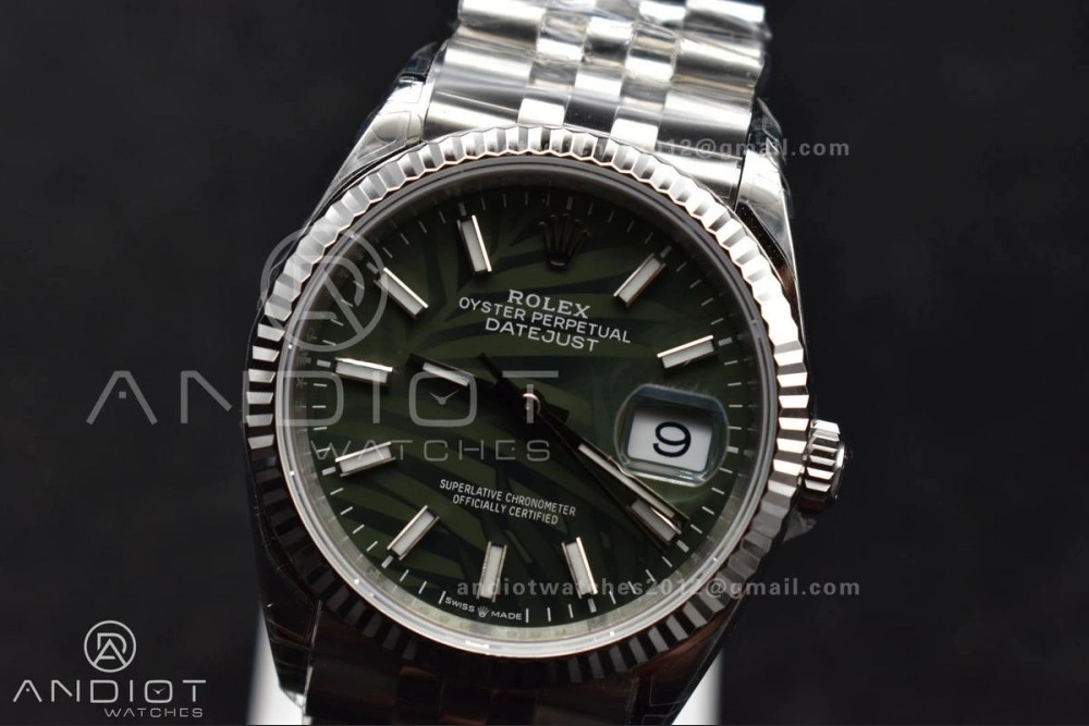 DateJust 36 SS 126234 VSF 1:1 Best Edition 904L Steel Green Leaf Dial on Jubilee Bracelet VS Trendsetting 576