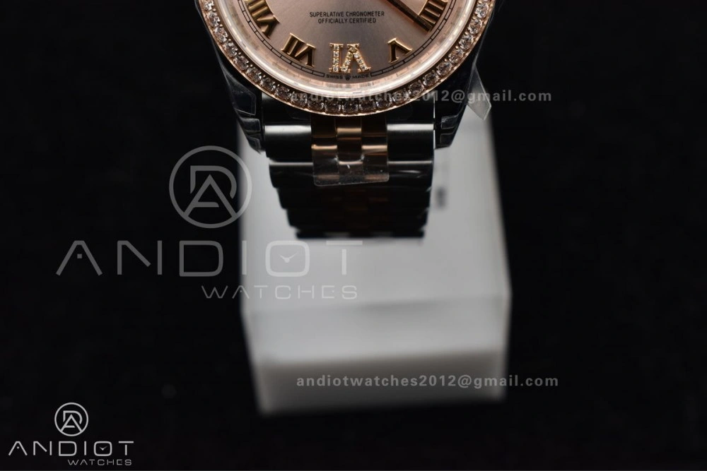 FreshLook DateJust 36 SS 126281rbr VSF 1:1 Best Edition 904L Steel RG Roman Dial on Jubilee Bracelet VS 572